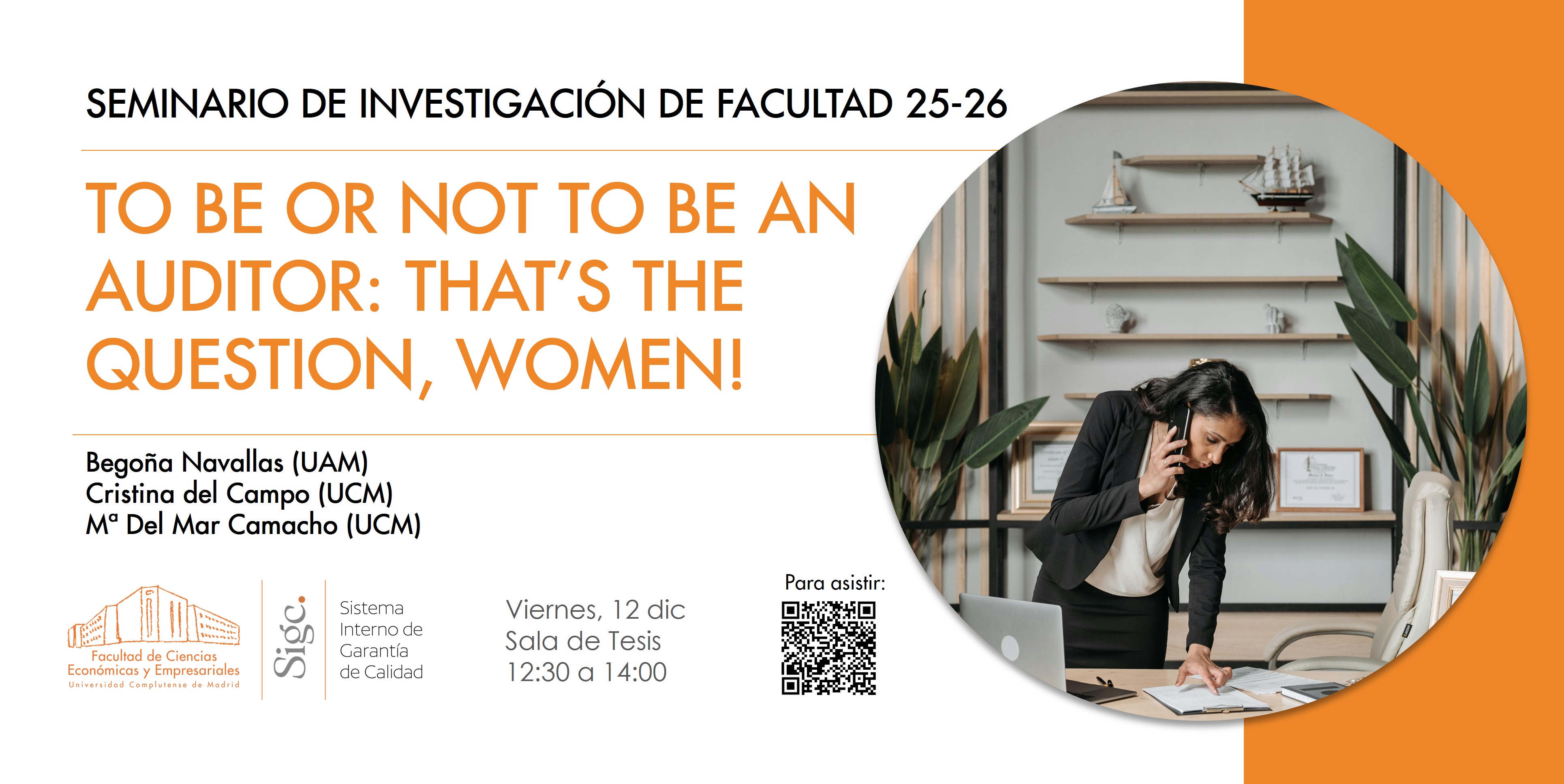 Seminario de Investigación de Facultad, viernes 12